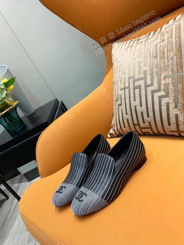 Chanel女鞋 香奈兒女款早春新款logo單鞋  naq1063